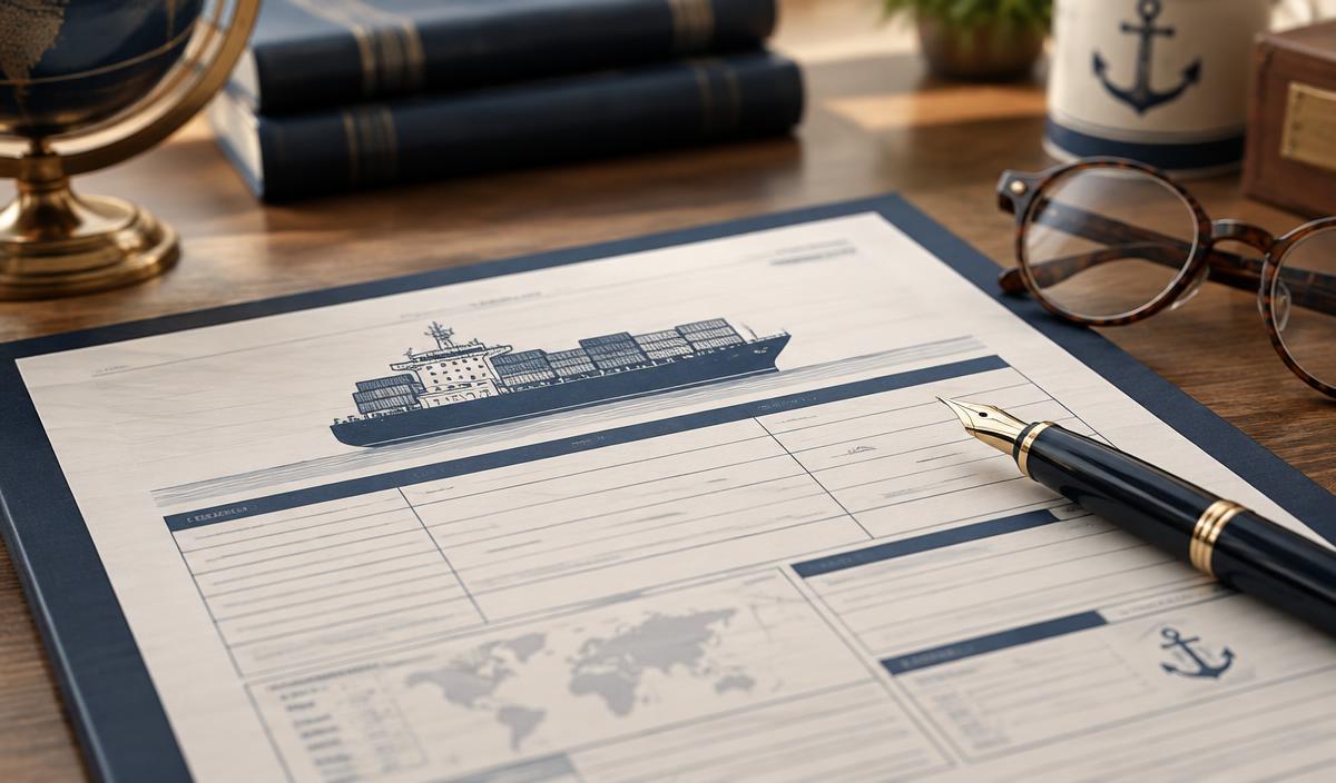 Bill of Lading document used to confirm carrier handover